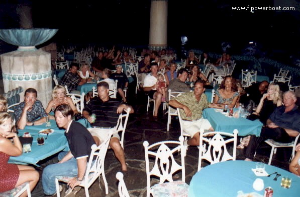 POKER RUN PARTY
The Lagoon Bar & Grill at Atlantis made for a perfect setting for our Bahamas Poker Run awards party. The empty chairs?? They belonged to members who couldn't get their asses out of the casino.
