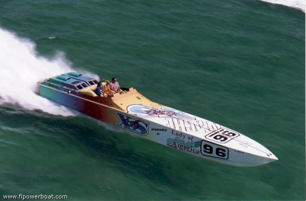 INxs
The most photographed boat in Florida! INxs, a race-bred 47' Apache Superboat, is now a household name around Florida Powerboat Club circles. Owner Roger Wittenberns of Fort Lauderdale never takes out this beast without Teammate Patty who does the driving. 
