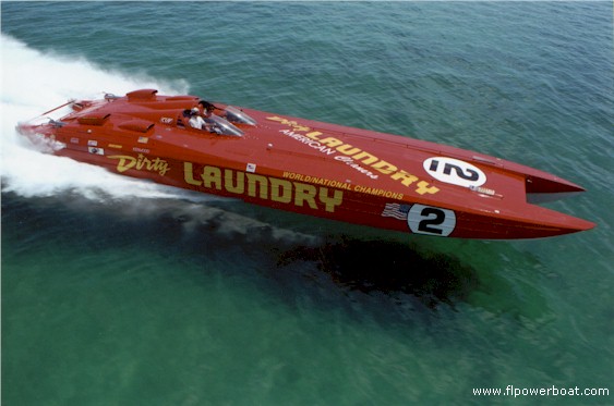 DIRTY LAUNDRY
Just another 160 mph Poker Run Team! OK..it's a little more than the average beast, with Four 1000 HP injected Erkhert motors wrapped in 53' of riveted aluminum, that once raced on the Superboat Tour. Dirty Laundry was wild enough to earn Michael Friedman the 