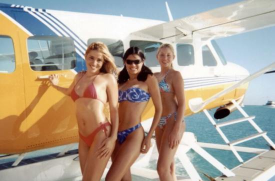 OUR GIRLS ON PAUL DEPOO'S AWESOME CESSNA
